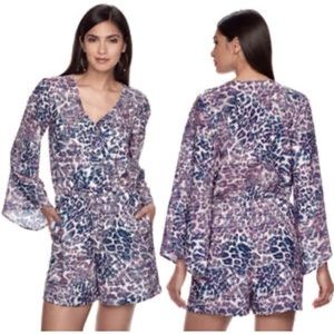 Jennifer Lopez bell sleeve Romper